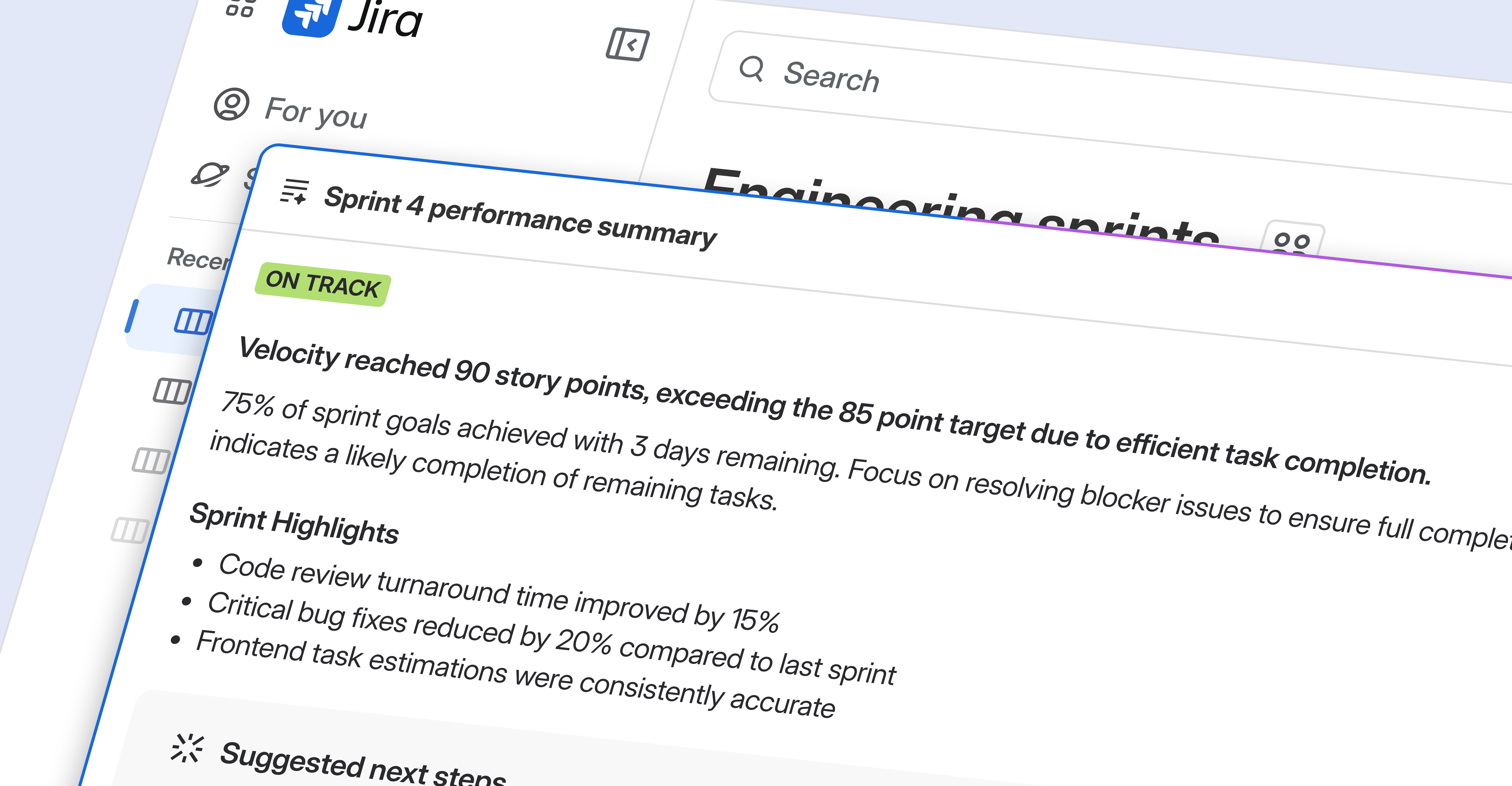 AI-generated summary system
